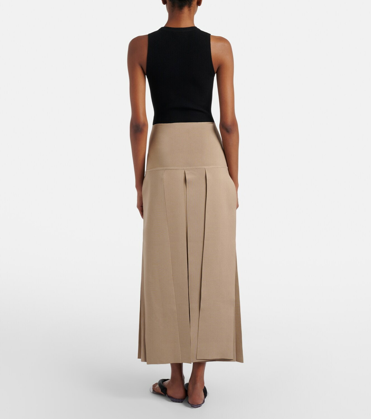 Alaïa Pleated maxi skirt