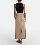 Alaïa Pleated maxi skirt