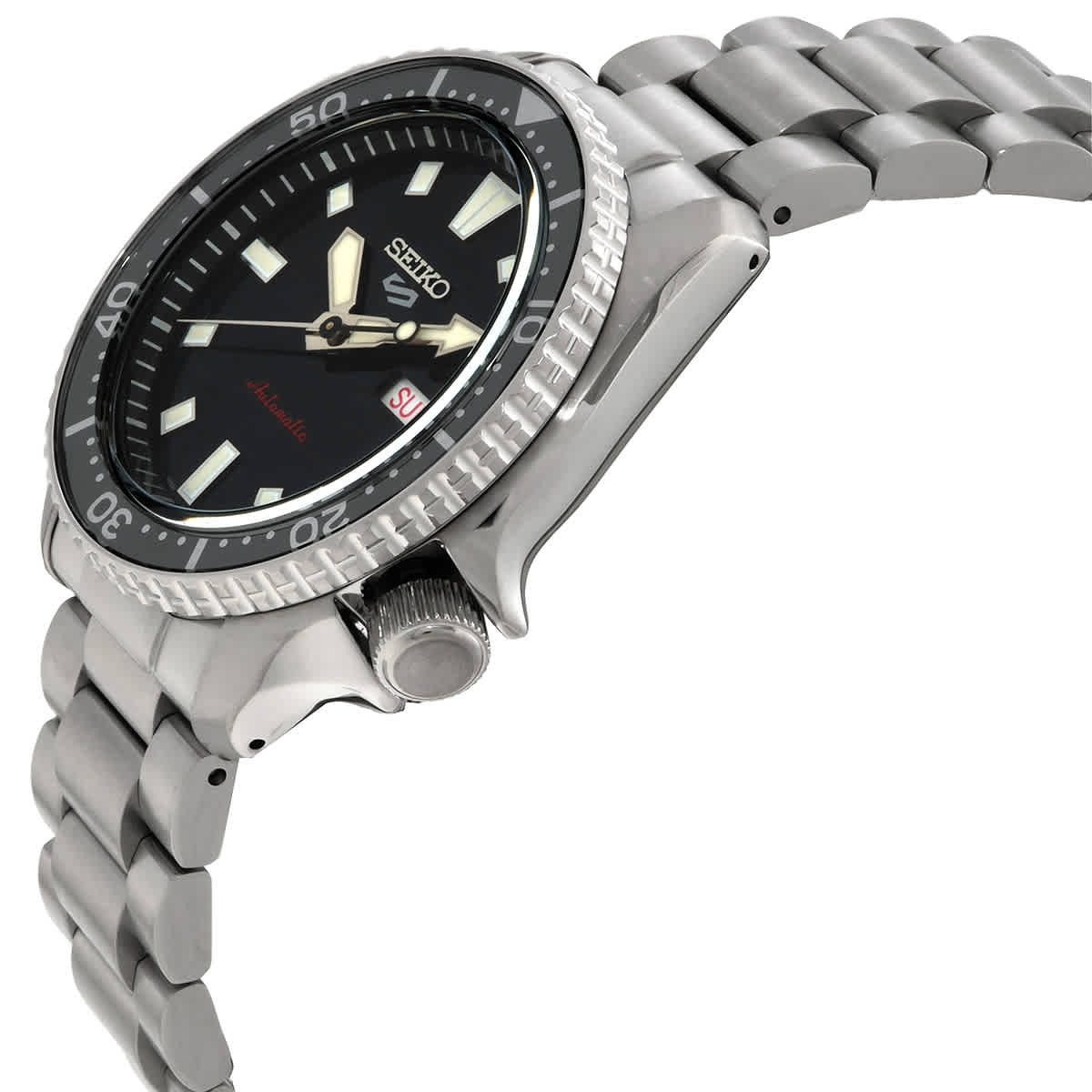 Seiko 5 Sports SKX Automatic Black Dial Mens Watch SRPL85K1
