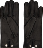 Ernest W. Baker Black Leather Gloves