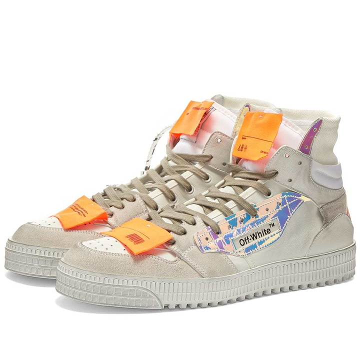 Photo: Off-White Off Court Hi Iridescent Sneaker