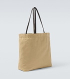 The Row Tori leather-trimmed canvas tote bag