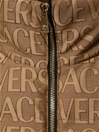 VERSACE - Monogram Cotton Blend Down Jacket