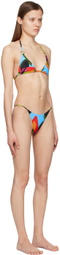 Louisa Ballou SSENSE Exclusive Blue Mini Ring Bikini