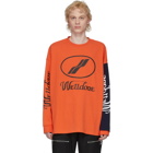 We11done Orange Remake Logo Long Sleeve T-Shirt