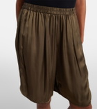 The Frankie Shop Nelis satin Bermuda shorts