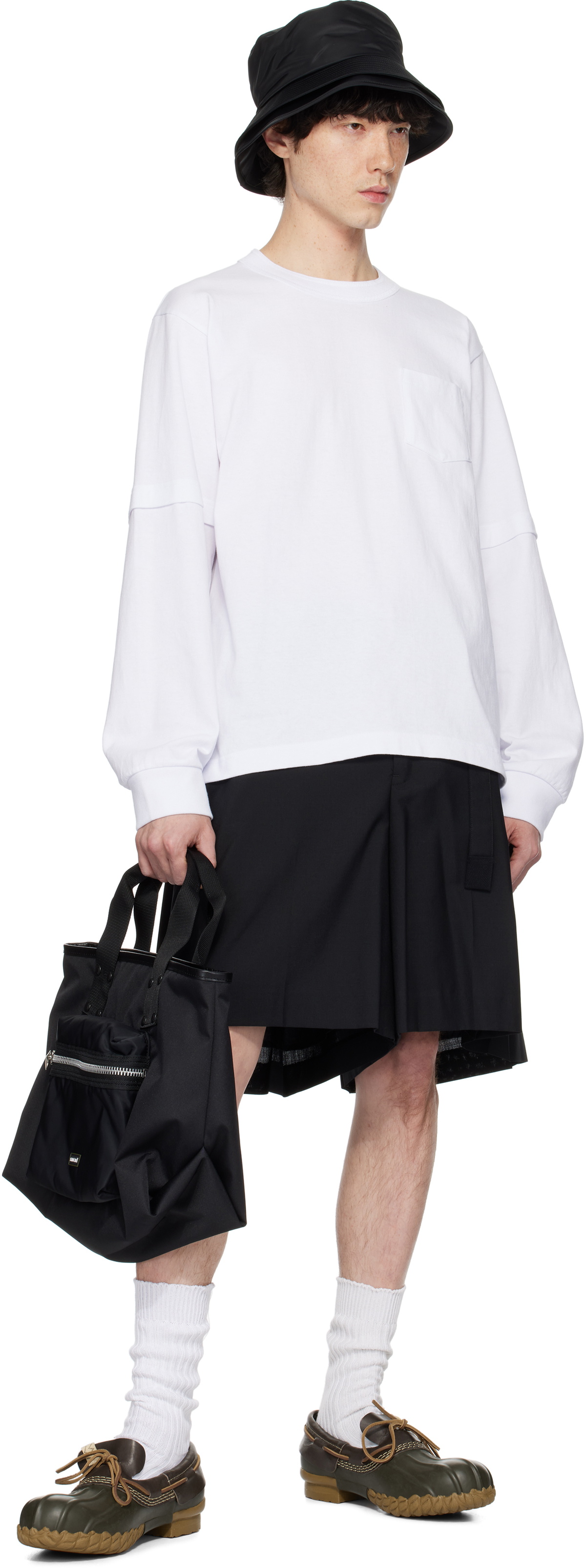 sacai White James Dean Long Sleeve T-shirt Sacai