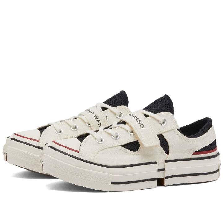 Photo: Converse x Feng Chen Wang Chuck 70 2-In-1 Ox Sneakers in Egret/Black/Black