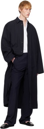ALAINPAUL Navy Mac Overshirt Coat