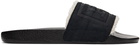 Polo Ralph Lauren Black Faux-Shearling Slides