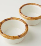 Les-Ottomans Bamboo set of 2 ceramic bowls