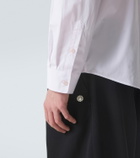 Simone Rocha Floral-appliqué cotton poplin shirt