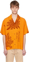 Jacquemus Orange Le Raphia 'La Chemise Jean' Shirt
