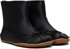 ABRA Black Satin Baby Boots