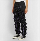 99%IS- - Gobchang Tapered Stretch-Shell Drawstring Trousers - Black