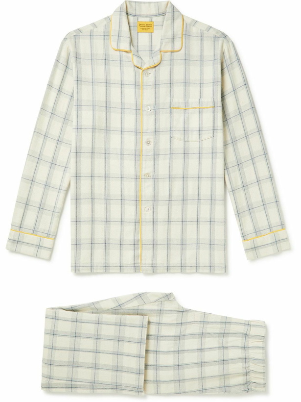 Photo: Original Madras - Checked Cotton-Flannel Pyjama Set - Neutrals