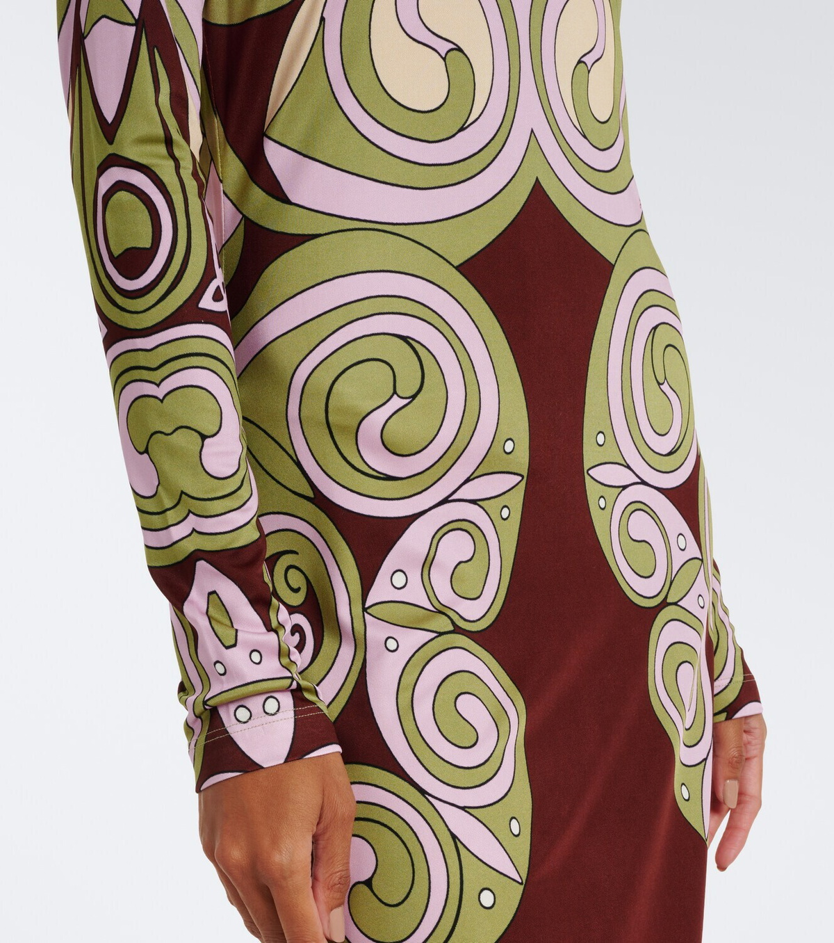 La DoubleJ Kells Swirl jersey maxi dress