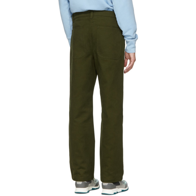 Acne Studios Green Workwear Trousers