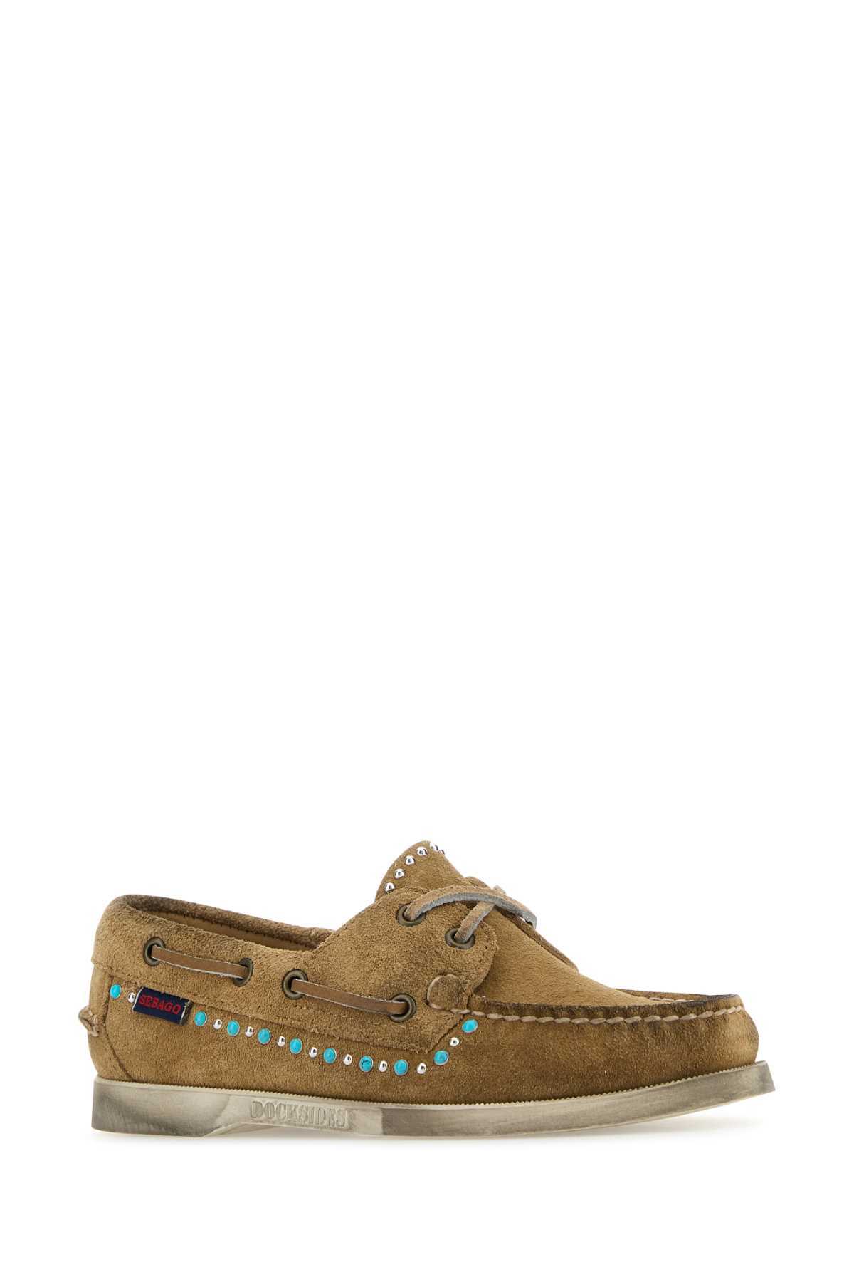 Sebago Camel Suede Portland Flesh Out Loafers