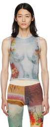 Jean Paul Gaultier Multicolor Flower Tank top