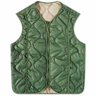 Foret Men's Fresh Reversible Liner Vest in Dark Green