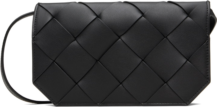 Photo: Bottega Veneta Black Diago Phone Pouch