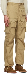 Engineered Garments Tan Bellows Pockets Cargo Pants