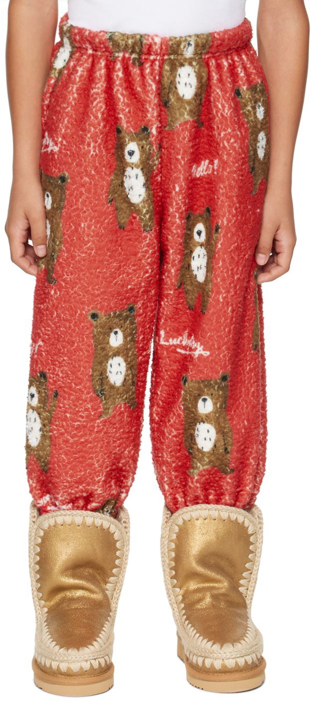Luckytry SSENSE Exclusive Kids Red Lounge Pants