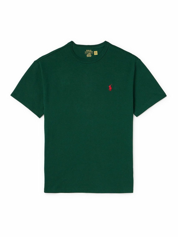 Photo: Polo Ralph Lauren - Logo-Embroidered Cotton-Jersey T-Shirt - Green