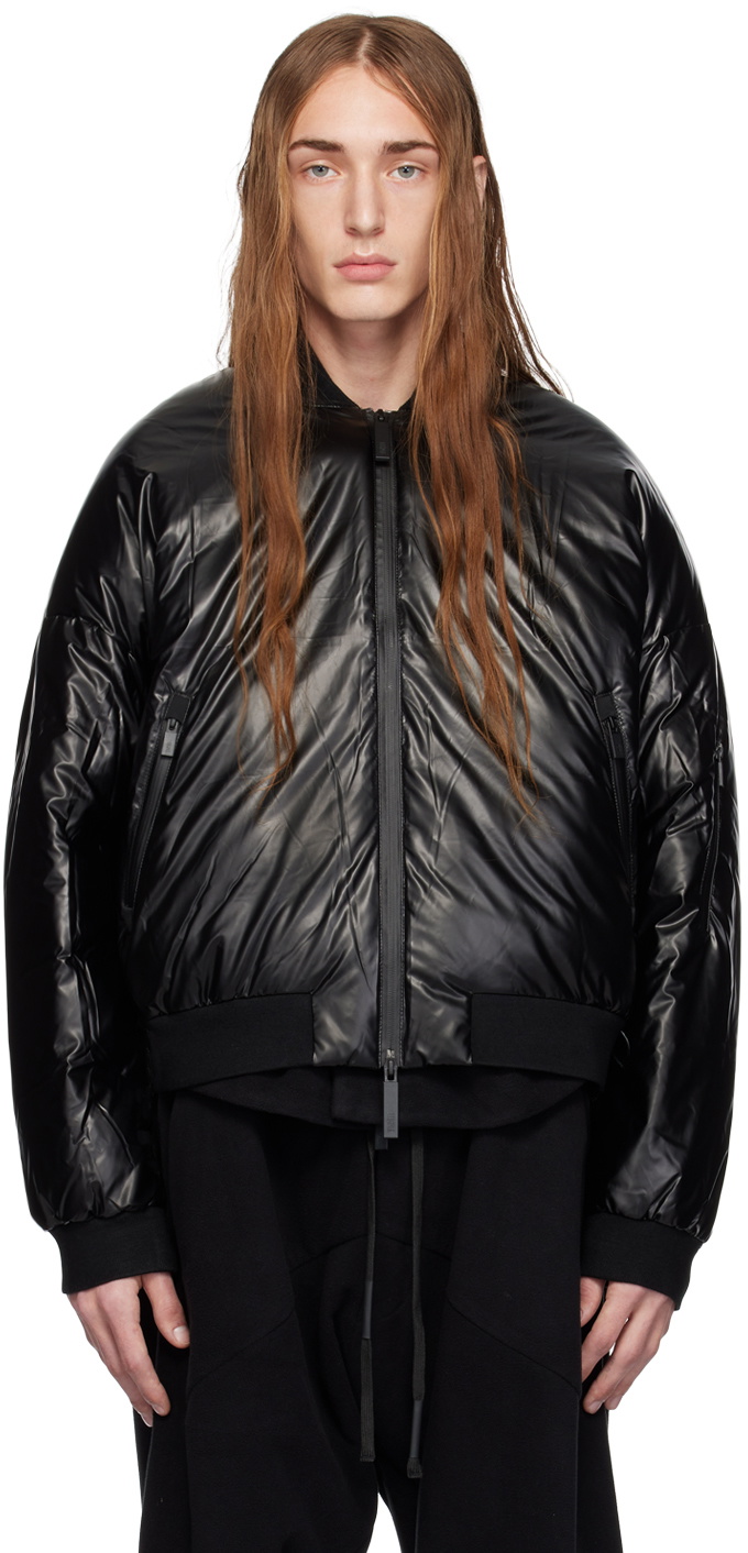 Templa Black Alkane Down Bomber Jacket