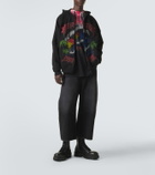 Balenciaga Logo cotton jersey zip-up hoodie