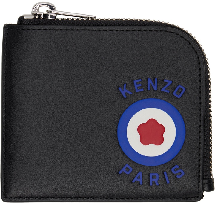 Photo: Kenzo Black Kenzo Paris Zip Wallet