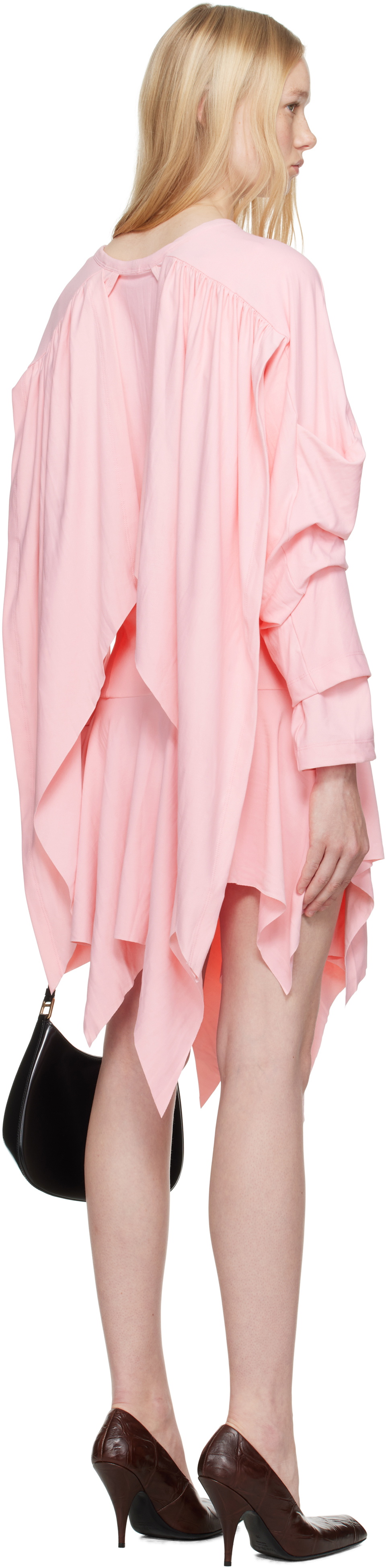 Ashley Williams Pink Wing Minidress
