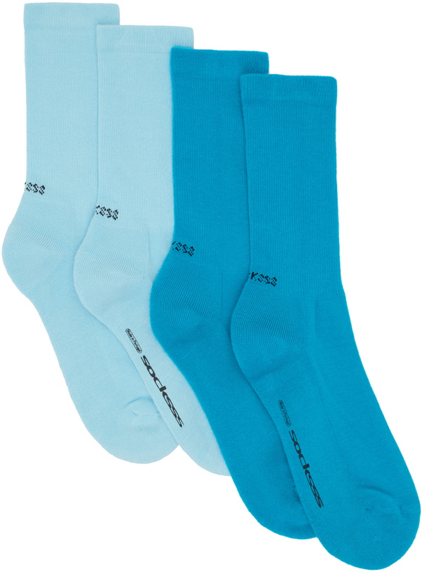 Photo: SOCKSSS Two-Pack Blue Socks