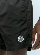 Moncler Logo Patch Swim Shorts