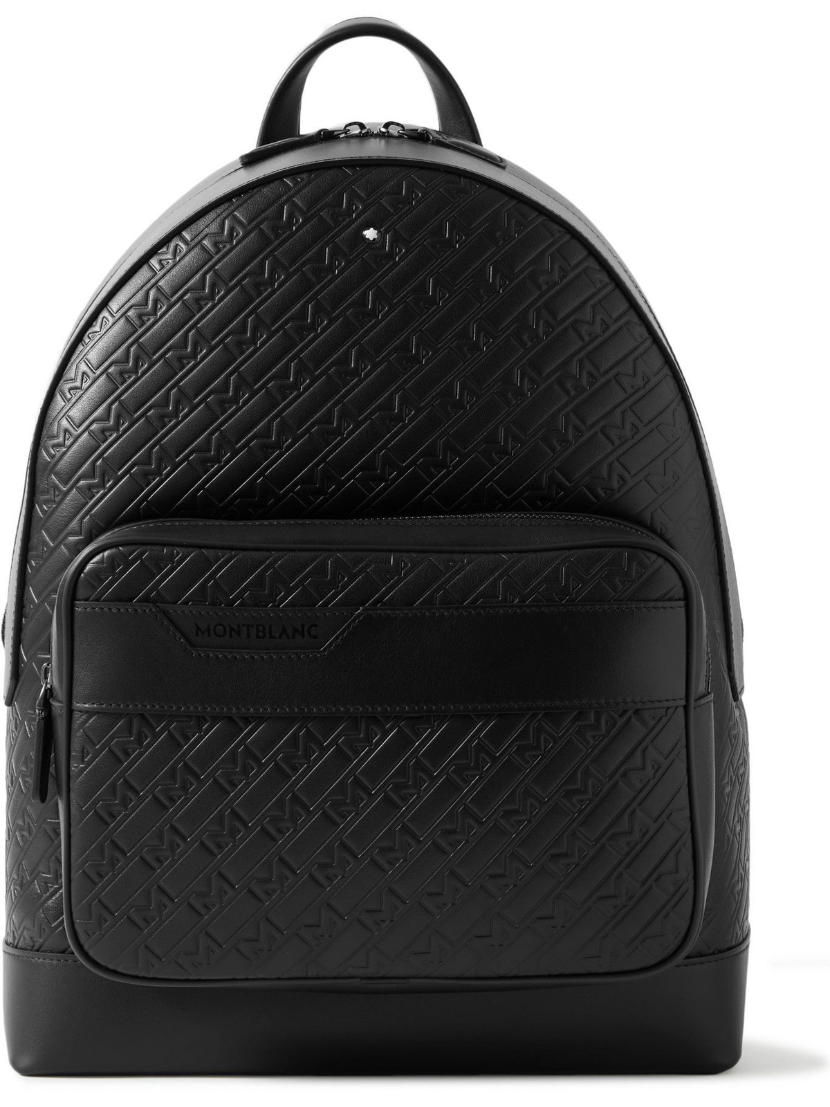Montblanc M Gram 4810 Backpack, Leather, Leather, Black, Zip, 128618 -  Iguana Sell