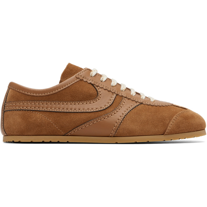 Photo: Dries Van Noten Tan Suede Sneakers