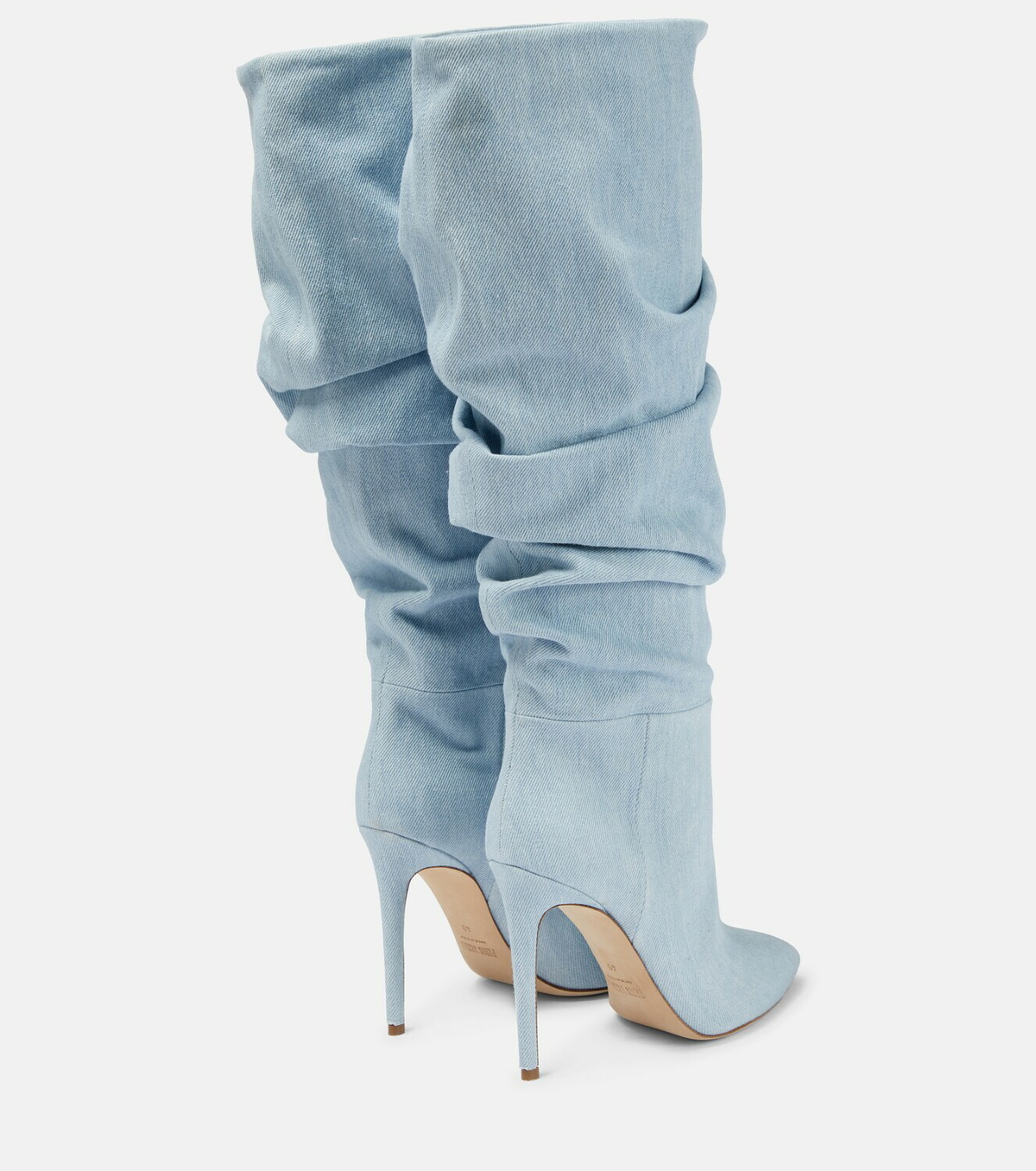 Paris Texas - Slouchy denim knee-high boots Paris Texas