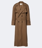 Saint Laurent Oversized double-breasted trench coat