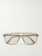 TOM FORD - Kemp Aviator-Style Acetate Sunglasses