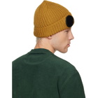 C.P. Company Yellow Extrafine Merino Wool Goggle Beanie