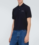 Miu Miu Logo cotton piqué polo shirt