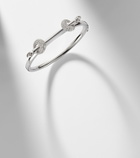 Ananya Chakra Icon 18kt white gold bracelet with diamonds and quartz