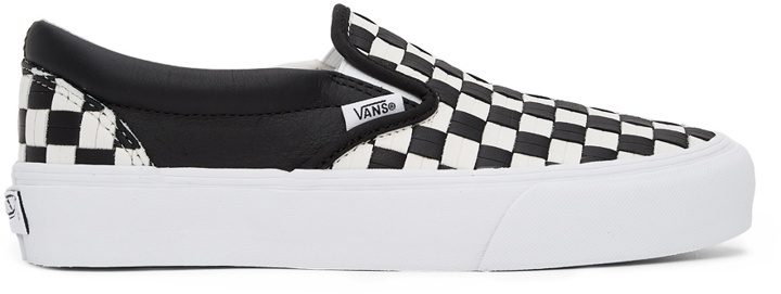Photo: Vans Black & White Slip-On VLT LX Sneakers