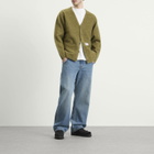 Neighborhood Men's Mohair Cardigan in Olive Drab