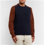 Todd Snyder - Colour-Block Knitted Sweater - Blue