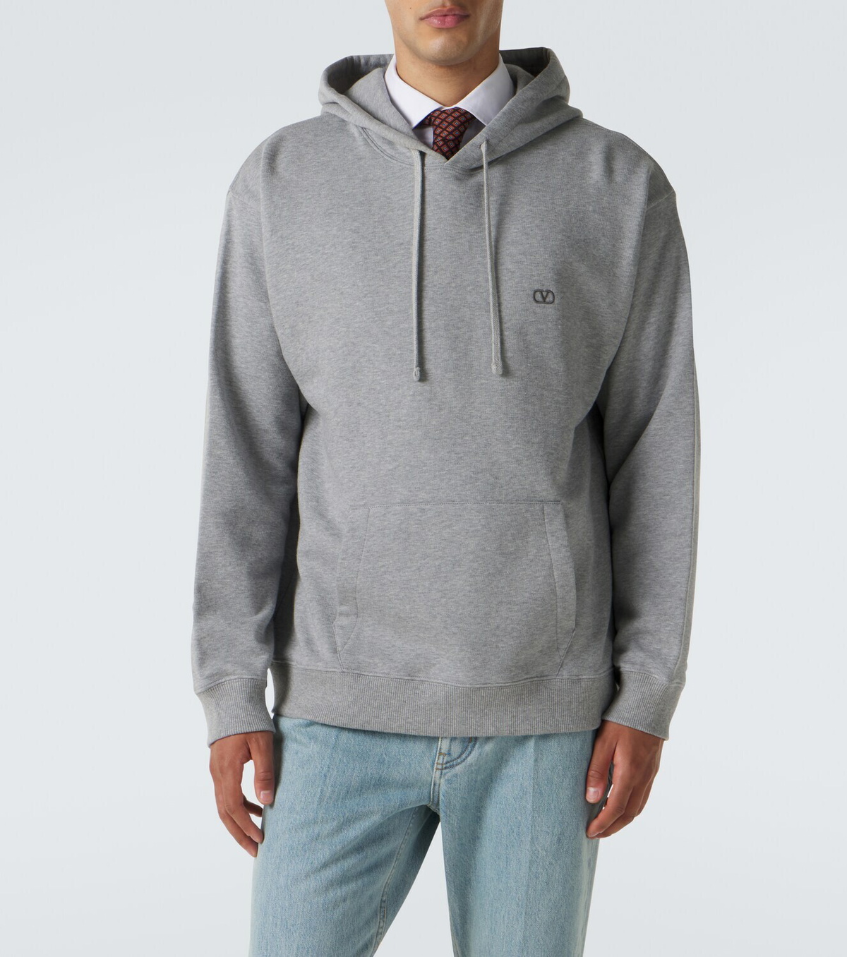 Valentino VLogo cotton jersey hoodie