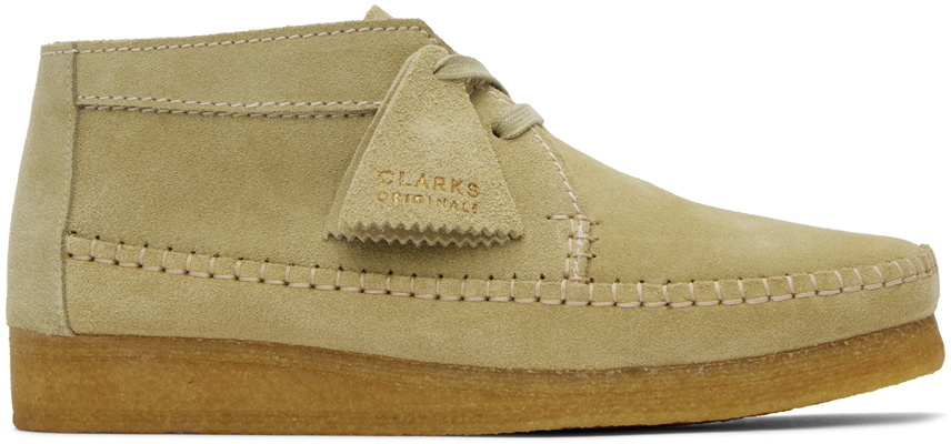 Clarks Originals Beige Weaver Boots Clarks Originals