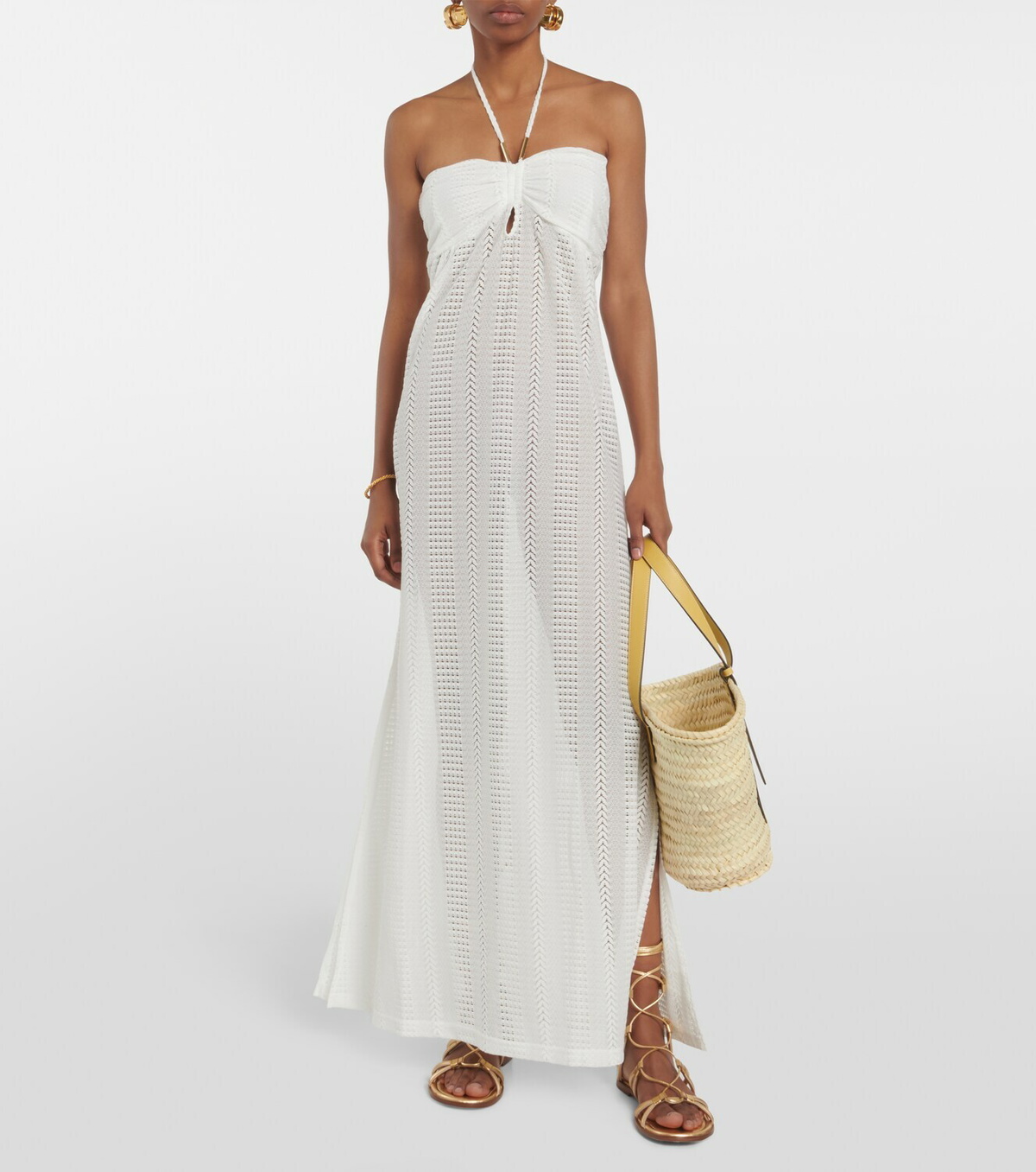 melissa odabash beach dress Blue Peplum Dress with Silver Beaded Detail  La Creme Boutique