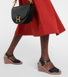 Chloé Piia leather espadrille wedges